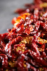 Wall Mural - close up of dried pepper	