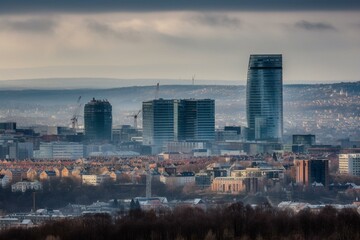 Oslo Cityscape. Generative AI