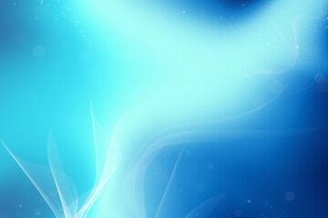 Wall Mural - abstract blue background with white lines and bokeh