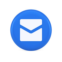 Poster - Email letter incoming message closed envelope mobile application button 3d realistic icon