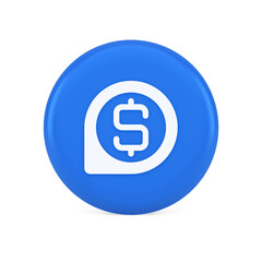 Poster - Bank money exchange map pin pointer button cash location dollar symbol web app design 3d icon