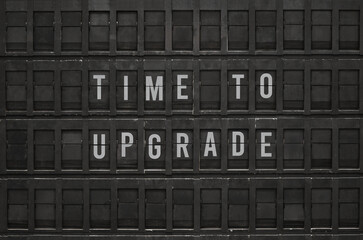 Poster - Flip board with text Time to upgrade