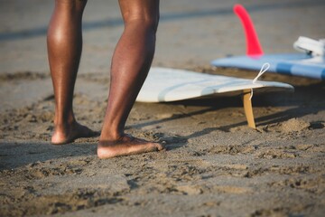 Poster - Surfing themed photograph in a exotic location