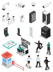 Wall Mural - Access Control Icon Set