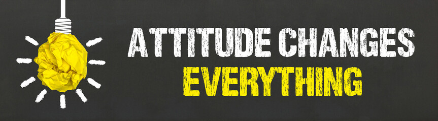 Sticker - Attitude Changes Everything	