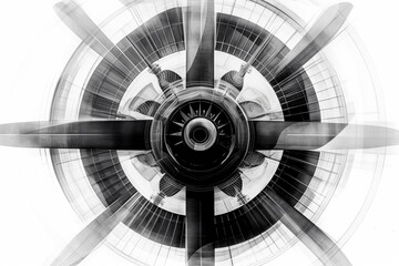 Poster - Abstract illustration of a beautiful industrial shape in transparency, isolated over a clean background. Generative AI