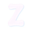 © Glorystarspace - 3D Bubble Alphabet Z