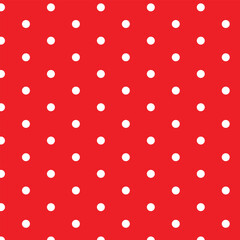 Poster - abstract seamless white polka dot pattern vector.