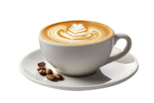  Cup Of Latte Transparent Background, Ultra Sharp, Generative AI