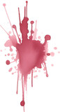 Fototapeta Zwierzęta - red blood splatter stain or splash red crimson paint cover transparent background halloween effect
