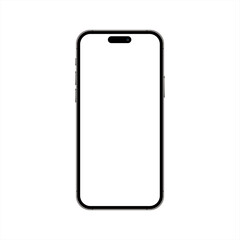 Poster - Phone vector template. Mobile blank screen. Smartphone vector mockup. Cellphone isolated on white background. Vector 10 eps.