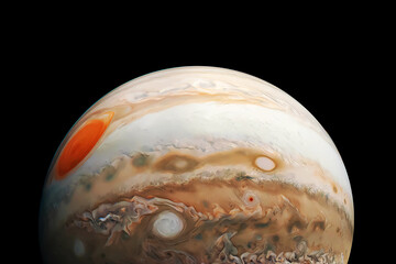 Wall Mural - the planet jupiter on a dark background. elements of this image furnished nasa.