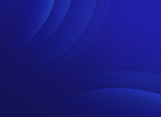 Poster - abstract background of curved dark blue lines or layers on dark blue. high resolution full frame mod