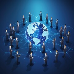 Poster - global business network. generative ai