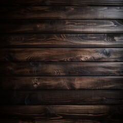 Canvas Print - Dark wooden texture. Rustic three-dimensional wood texture. Wood background. Modern wooden facing background. generative ai