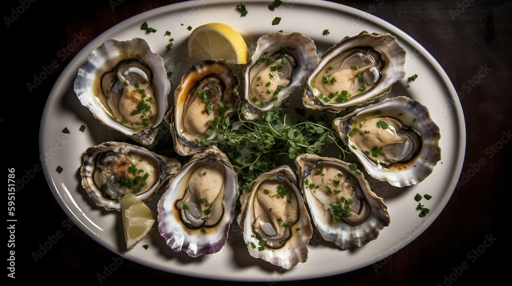 Grilled Wellfleet Oysters with Garlic Butter
