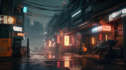 science fiction environment, digital art illustration, generative ai