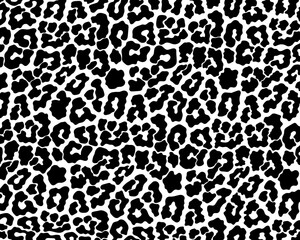 vector black cheetah print pattern animal seamless. cheetah skin abstract for printing, cutting, and