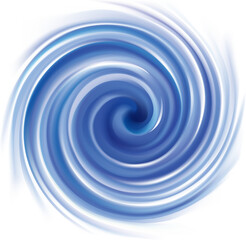 Wall Mural - Vector background of cobalt swirling water texture