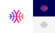 soundwave, pulse, vibration sound logo icon design vector