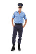 © Harsh/peopleimages.com - Portrait, police and law enforcement with a man isolated on a transparent background for safety. Security, justice and security with a handsome male officer in uniform on PNG for public protection