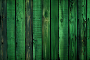 Green wooden planks background. Generative ai. Wooden texture. Green wood texture. Wood plank background