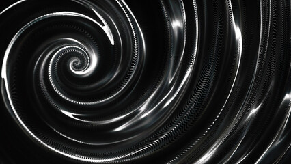 Poster - Abstract background with connecting dots. Abstract point digital wave of particles. The whirlpool of bright flames. Liquid vortex. Whirlpool. 3d.