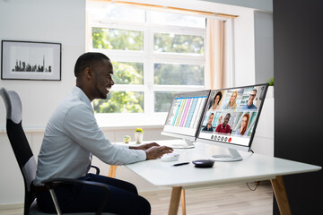 Poster - African Video Conference Business Call