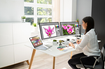 Poster - Graphic Designer Artist Working