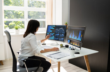 Poster - Analyst Women Looking At KPI Data