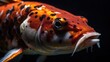 Closeup of koi fish - Generative AI