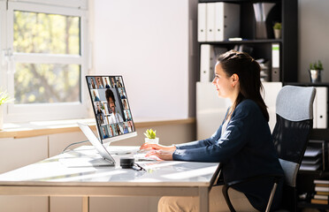 Poster - Virtual Hybrid Meeting In Office