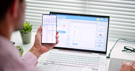 Poster - Doing Calendar Schedule Planning. Business Agenda