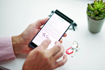 Poster - Digital Signature On Contract Document Online