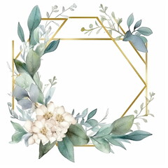 Wall Mural - Watercolor floral illustration bouquet set collection, wedding stationary, flower background