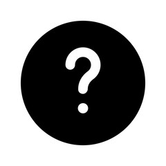 Poster - question glyph icon