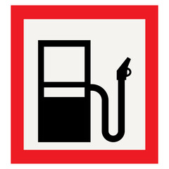 Wall Mural - petrol pump. fuel station traffic sign