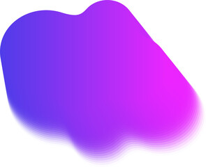 Poster - blurred gradient shape. abstract fluid neon background. liquid holographic iridescent blob. geometri