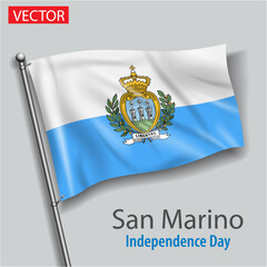 San Marino country flag independence day