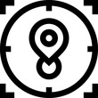 Transparent Target icon. Target isolated on transparent background.