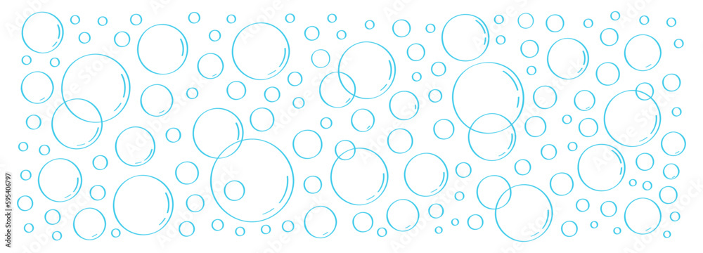Water bubble vector in doodle style. Bubbles hand drawn illustration ...