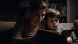© Stockgiu - Family bonding over literature, learning and relaxation generated by AI