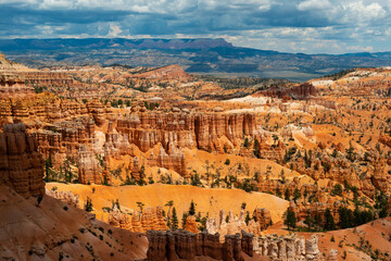 Wall Mural - Bryce Canyon sunset lights, Bryce Canyon national park, Utah, USA.