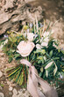 bridal bouquet in italian garden