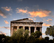 Agora of Athens at sunset