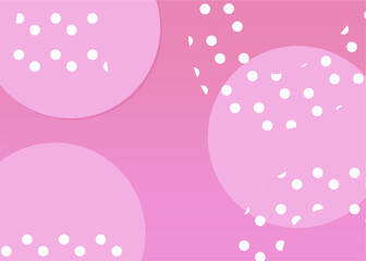 Wall Mural - pink gradient background designed by geometric shapes.