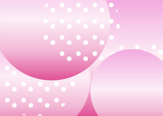 Wall Mural - abstract design pink background with use of gradients and geometric dots.
