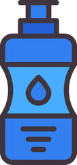 Poster - water bottle icon