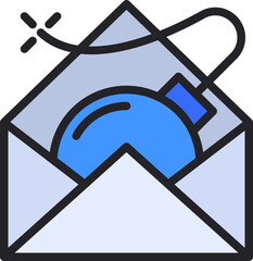 Wall Mural - spam email icon