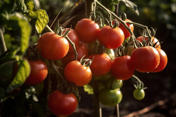 fresh ripe tomatoes,Generative AI